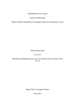 Mastersthesis, Finished9.11