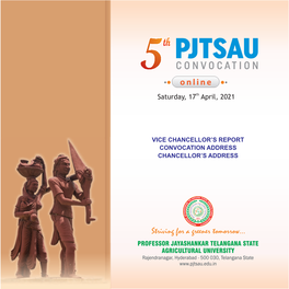 Pjtsau-Vc-Report-5Th-Convocation.Pdf