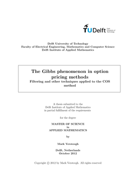 The Gibbs-Phenomenon in Option Pricing Methods