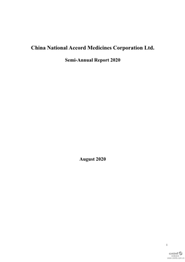 China National Accord Medicines Corporation Ltd