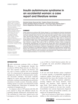 Insulin Autoimmune Syndrome in an Occidental Woman