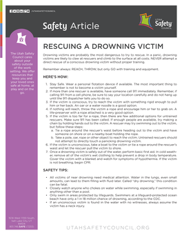 Rescuing a Drowning Victim
