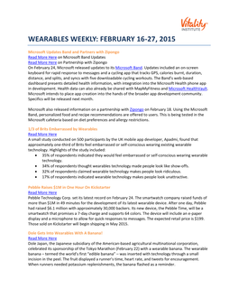 Wearables Weekly: February 16-27, 2015