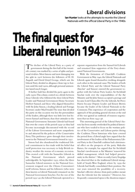32 Hunter Liberal Reunion 1943-46