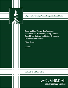 Grip,” Traffic Speed Distributions and Safety Outcomes During Winter Storms