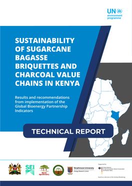 Sustainability of Sugarcane Bagasse Briquettes and Charcoal Value