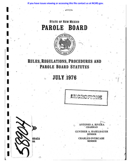 'I, Parole Board