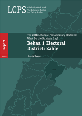 Bekaa 1 Electoral District: Zahle