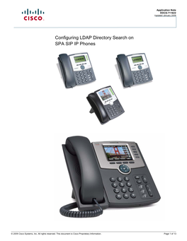 Configuring LDAP Directory Search on SPA SIP IP Phones