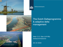 The Dutch Deltaprogramme & Adaptive Delta Management