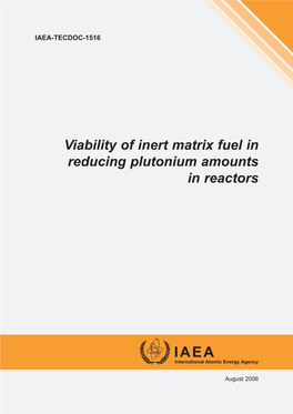 Viability of Inert Matrix Fuel in Reducing Plutonium Amounts in Reactors