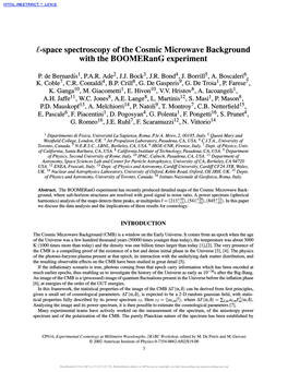 Space Spectroscopy of the Cosmic Microwave