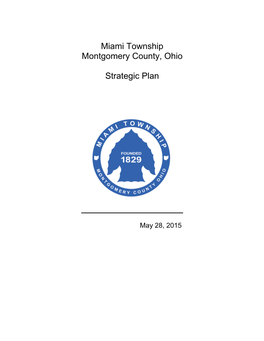 Miami Township Montgomery County, Ohio Strategic Plan