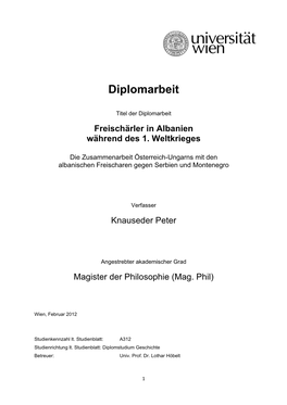 Diplomarbeit