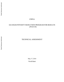 Guangxi Poverty Reduction Program for Results (P163138)