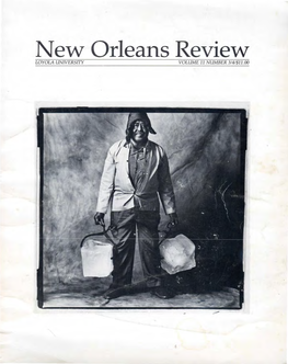 New Orleans Review LOYOLA UNWERSITY VOLUME 11NUMBER3141$11.00 Cover: 