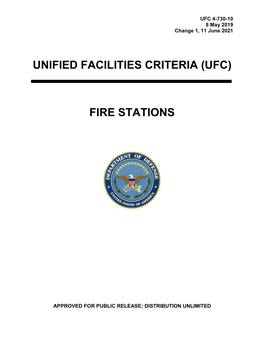 UFC 4-730-10 Fire Stations, with Change 1