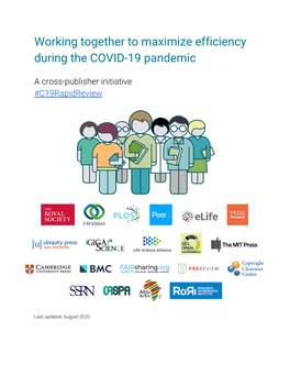 Working Together to Maximize Efficiency During the COVID-19 Pandemic