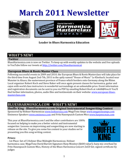 March 2011 Newsletter