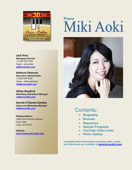 Miki Aoki – Biography