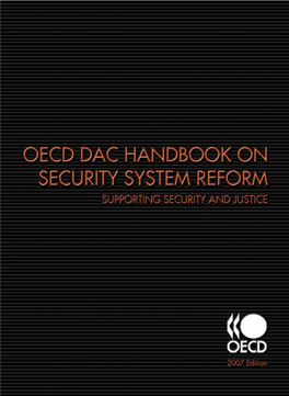Oecd Dac Handbook on Security System Reform (Ssr) Supporting Security and Justice