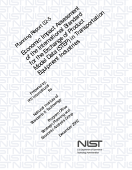 Economic Impact Assessment of the International Standard for the Exchange of Product Model Data (STEP) in Transportation Equipment Industries