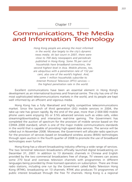 Communications, the Media and Information Technology