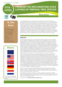 Cites Cites Listings of Tropical Tree Species