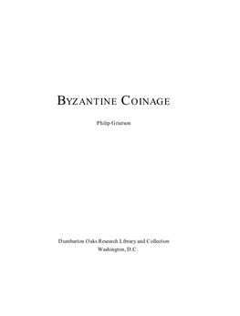 Byzantine Coinage