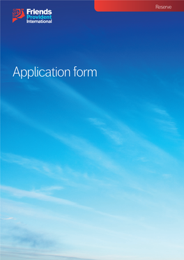 Application Form Financial Adviser and Policy Details