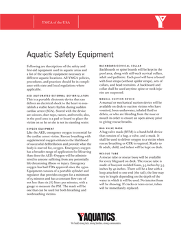 Aquatic Safety Equipment