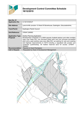 Development Control Committee Schedule 18/12/2019