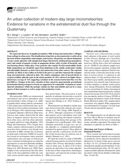 An Urban Collection of Modern-Day Large Micrometeorites: Evidence for Variations in the Extraterrestrial Dust Flux Through the Quaternary