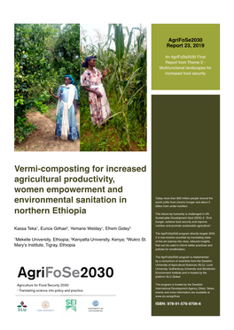Agrifose Report 23, 2020. "Vermi-Composting For