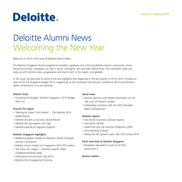 Deloitte Alumni News Welcoming the New Year