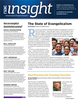 The State of Evangelicalism Denominations Growing? by Ed Stetzer President of Lifeway Research