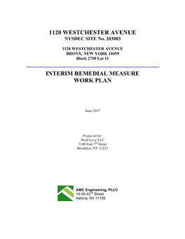 1120 Westchester Avenue Interim Remedial Measure