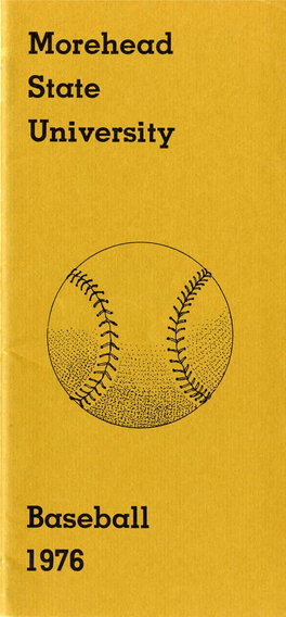 Morehead State University Baseball 1976