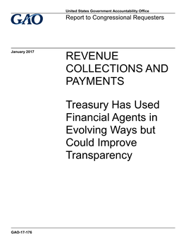 Treasury Has Used Financial Agents in Evolving Ways but Could Improve Transparency