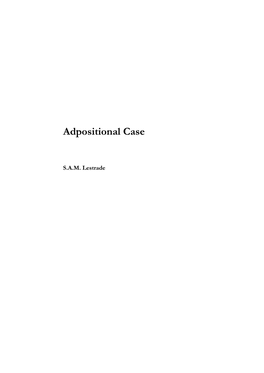 Adpositional Case