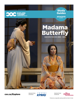 Madama Butterfly GIACOMO PUCCINI (1858 – 1924)