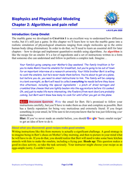 Chapter 2: Algorithms and Pain Relief