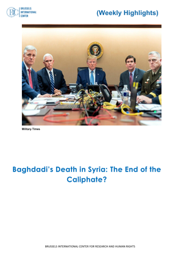 Baghdadi's Death in Syria