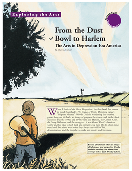 From the Dust Bowl to Harlem the Arts in Depression-Era America by Dean Schneider