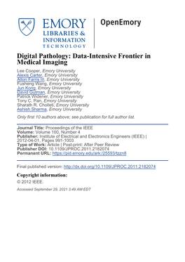 Digital Pathology