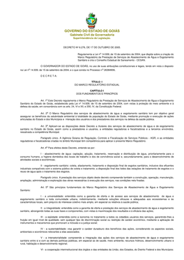 Decreto Nº 6.276, De 17 De Outubro De 2005