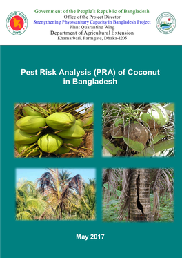 Pest Risk Analysis (PRA) of Coconut in Bangladesh