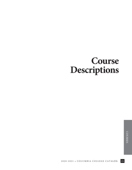 Course Descriptions COURSES