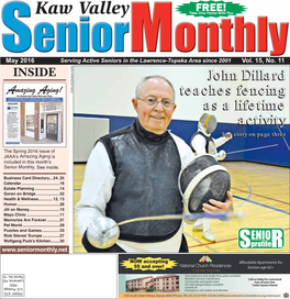 John Dillard Teaches Fencing As a Lifetime Activity
