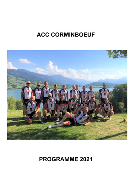 Acc Corminboeuf Programme 2021